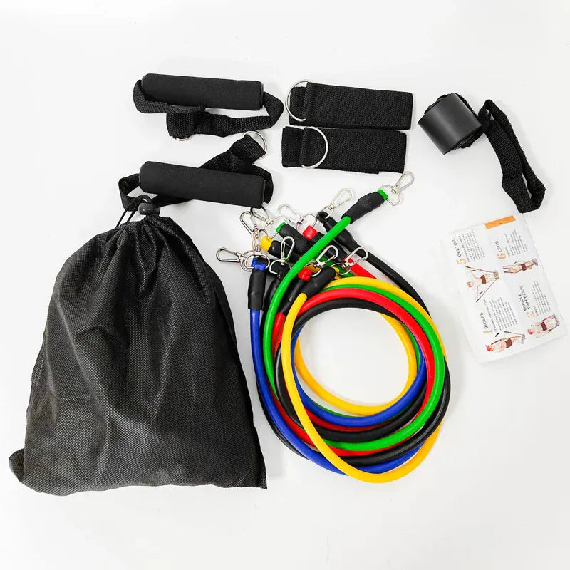 11PCs/Set 100LB Resistance Bands Set