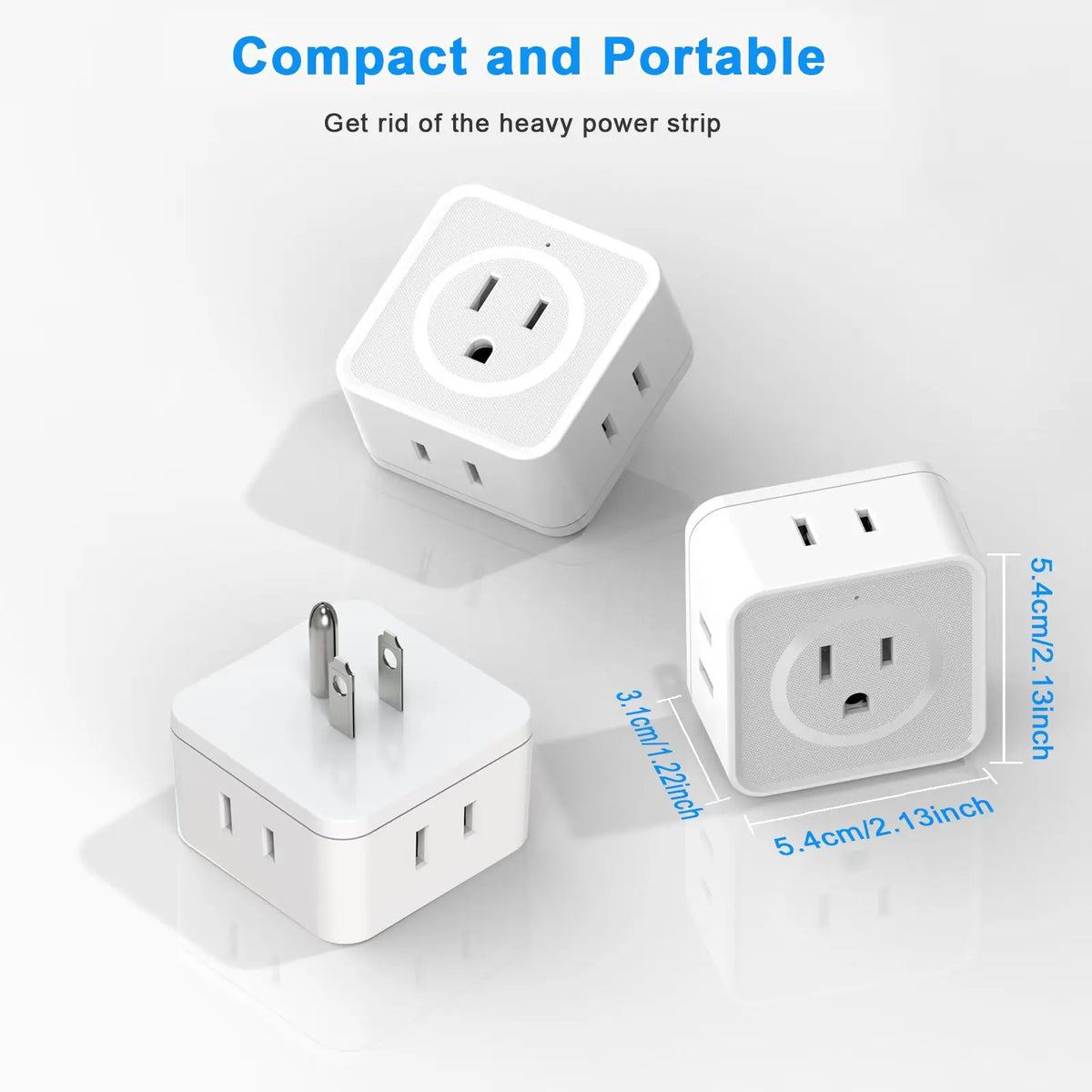 5 Way Multi Plug Outlet Extender, Wall Outlet Expander – Charm Curve ...