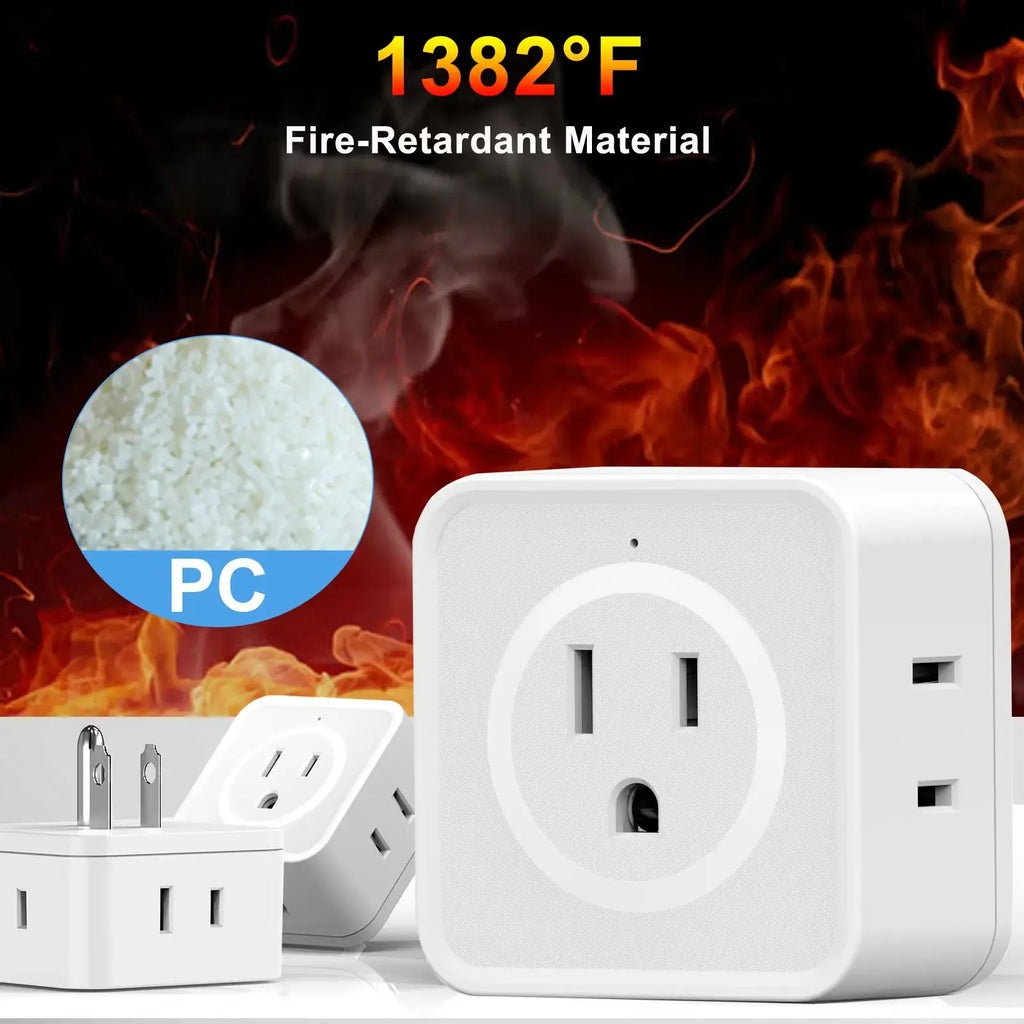 5 Way Multi Plug Outlet Extender, Wall Outlet Expander – Charm Curve ...