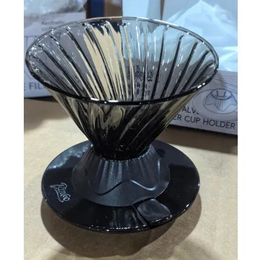 Bincoo Coffee Filter Cup Smart Filter Glass Filter Hand Brew Funnel with Stirrer Coffee Utensil Espresso Cold Brew Reusable Cone