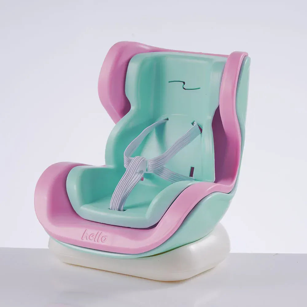 Car Doll Safety Seat 15-17cm Doll Cartoon Seat For Labubu Model Mini Plush Safety Seat Car Interior Accessories Gifts