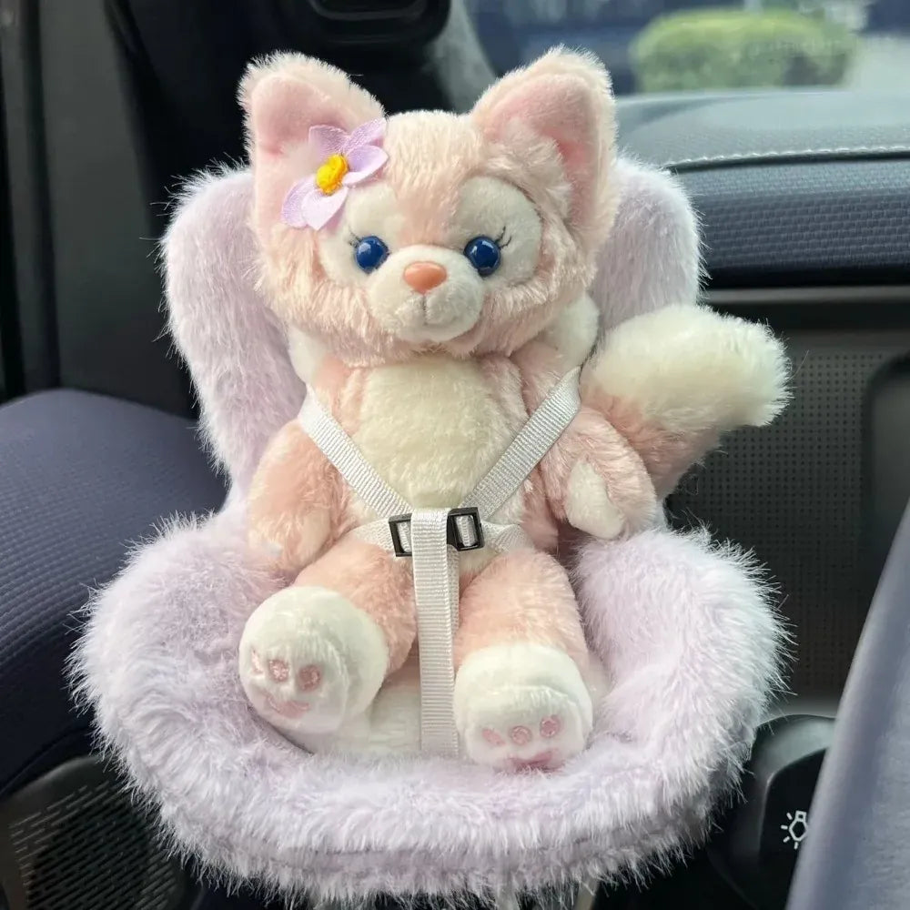 Labubu Plush Car Safety Seat Be Suitable for V1 V2 V3 Labubu Cute Car Air Outlet Decoration Doll Accessories Birthday Gift