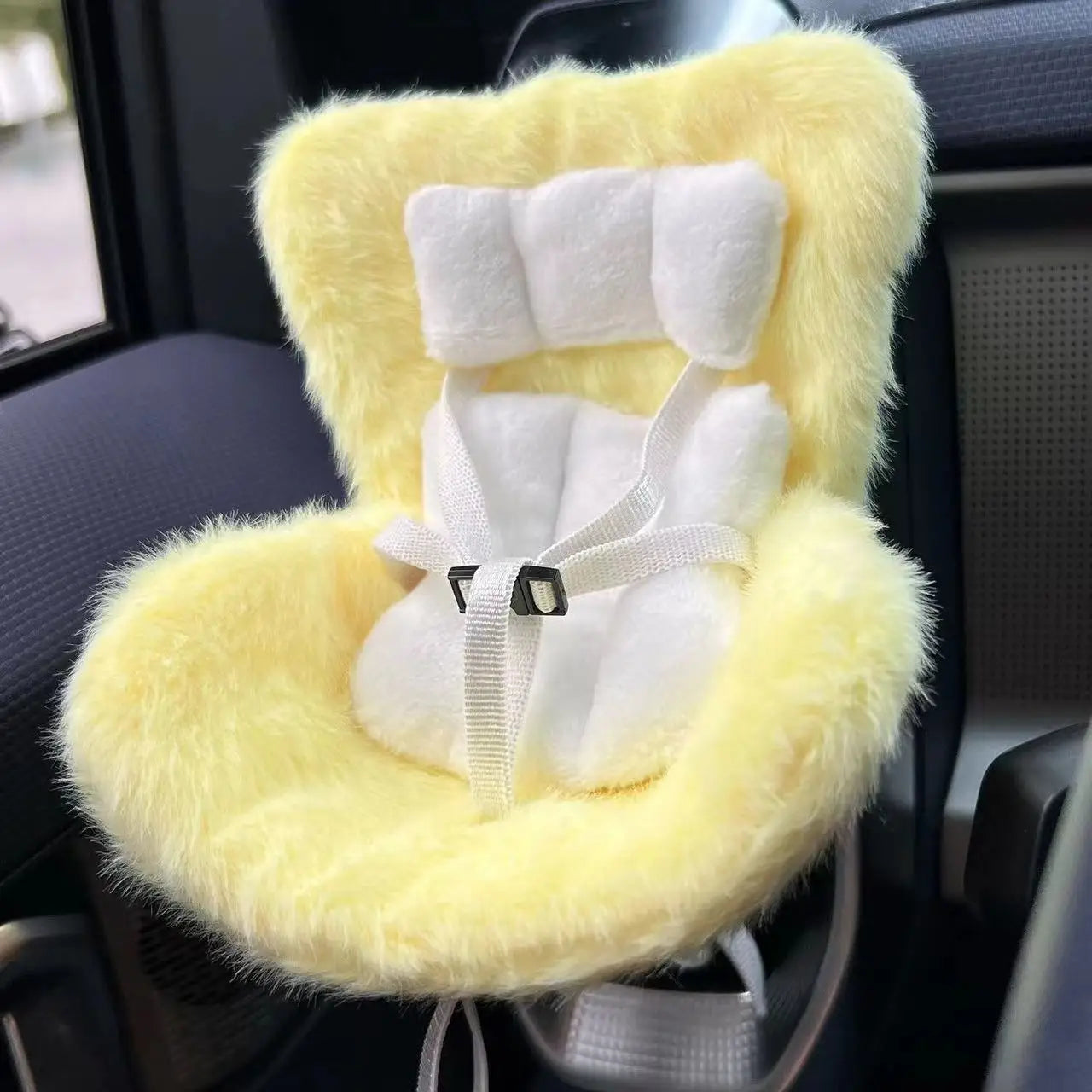 Labubu Plush Car Safety Seat Be Suitable for V1 V2 V3 Labubu Cute Car Air Outlet Decoration Doll Accessories Birthday Gift