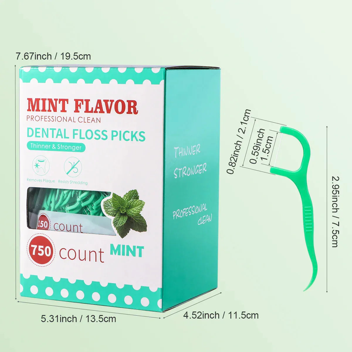 Mint dental floss stick – Charm Curve Boutique